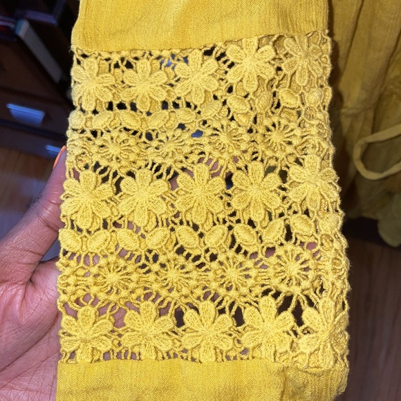 Mustard Off-Shoulder Romper ππΌ - Picture 4 of 6